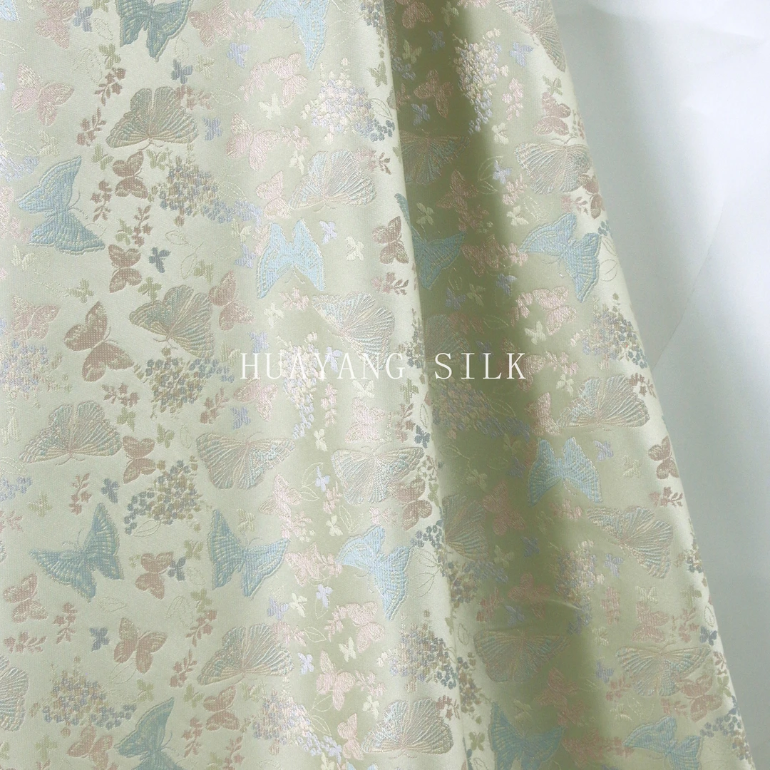 织锦缎双面提花国风面料新中式风格布料【ZP8724】