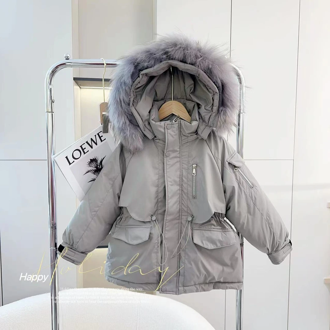 【一件过冬】汤圆家童装2023新款收腰高品质羽绒服 Y-5856
