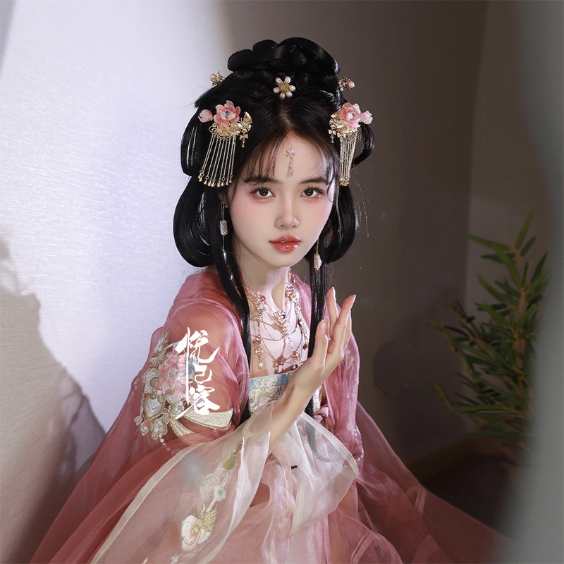 悦己容[芙蓉帐]复古风U钗汉服流苏掩鬓可爱百搭仙气新中式头发饰