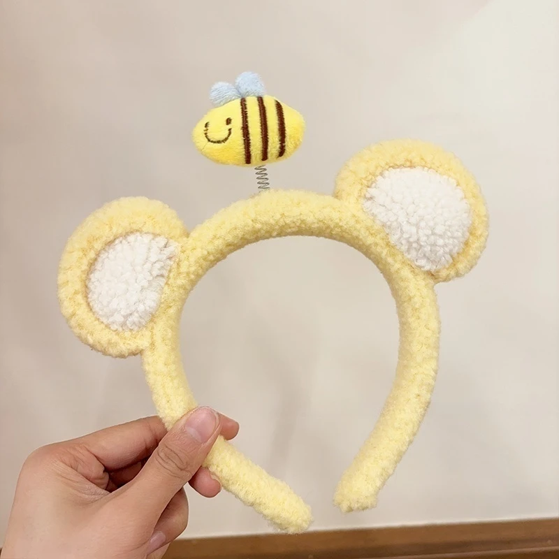 少女甜美毛绒防滑压发头箍2024新款发卡高颅顶头饰女可爱装饰