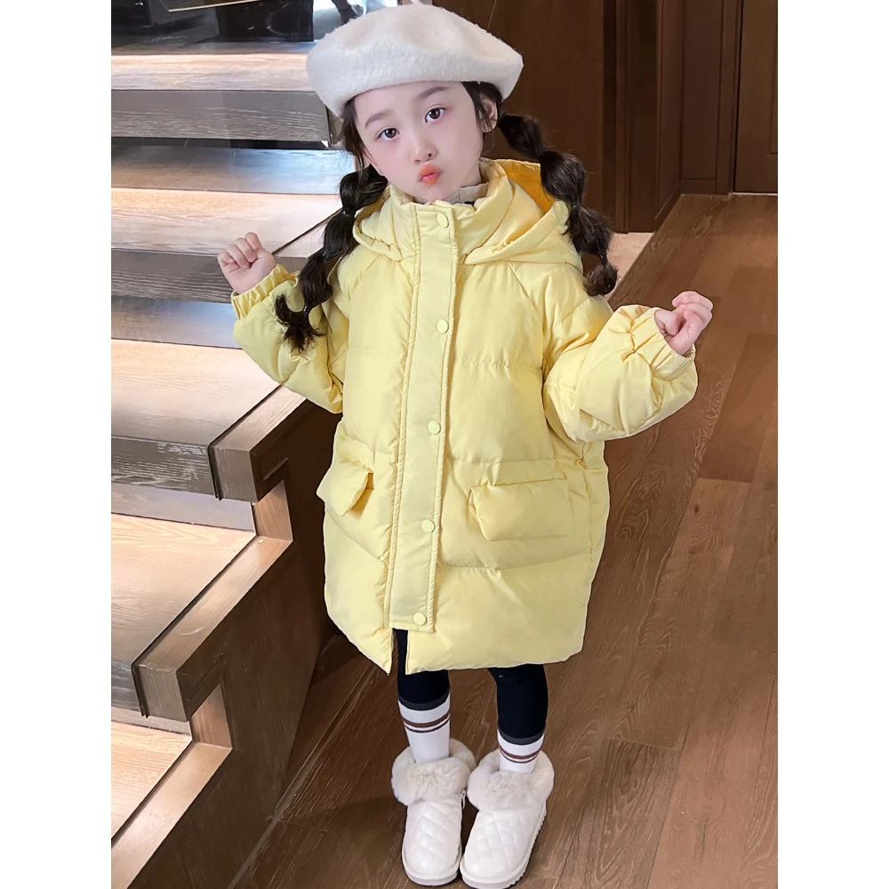 bala巴拉中大童女童羽绒棉服2023冬季棉衣棉袄加厚保暖韩版小女孩