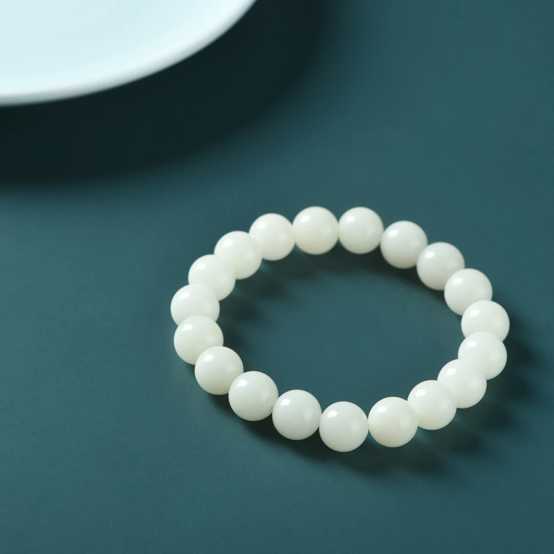 白玉菩提1.0单圈手串