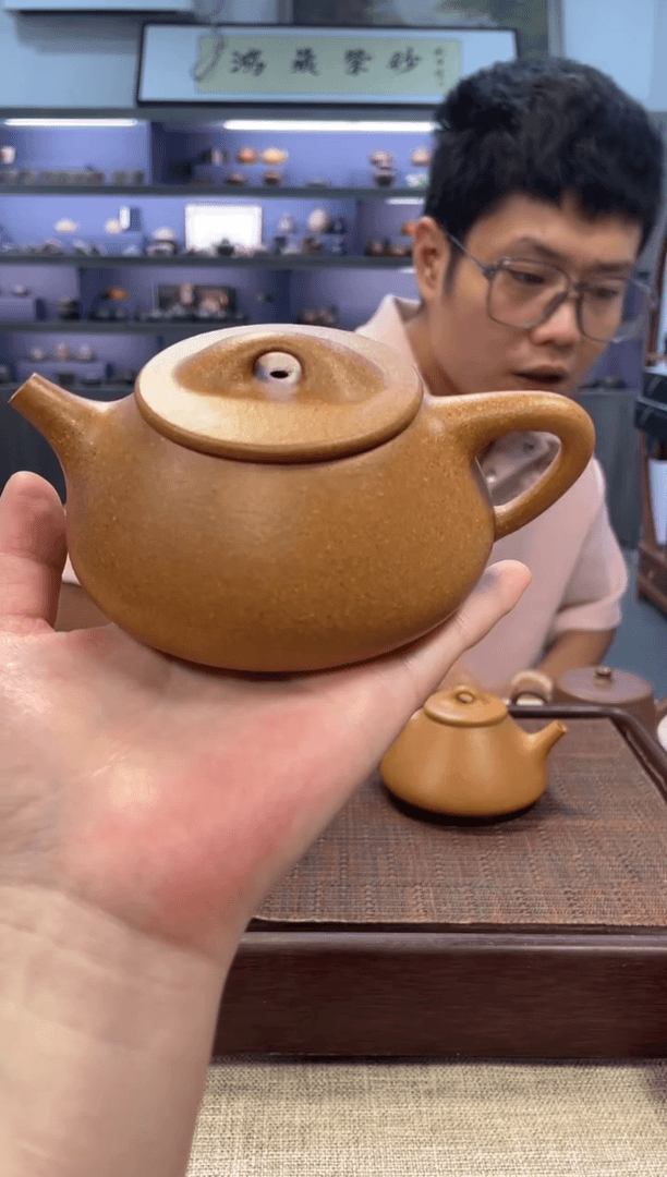 【闪购商品】紫砂茶壶老降坡景舟石瓢