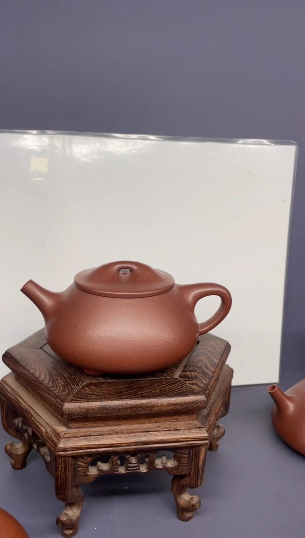 【闪购商品】紫砂茶壶底槽清景舟石瓢（小）