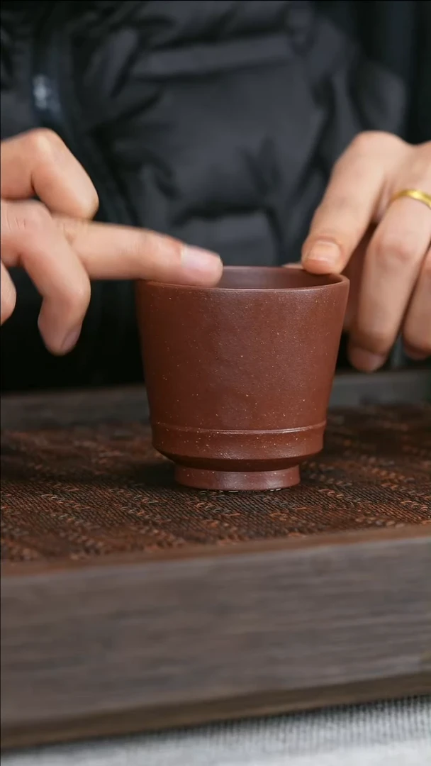 【闪购商品】紫砂茶壶底槽清金钟杯