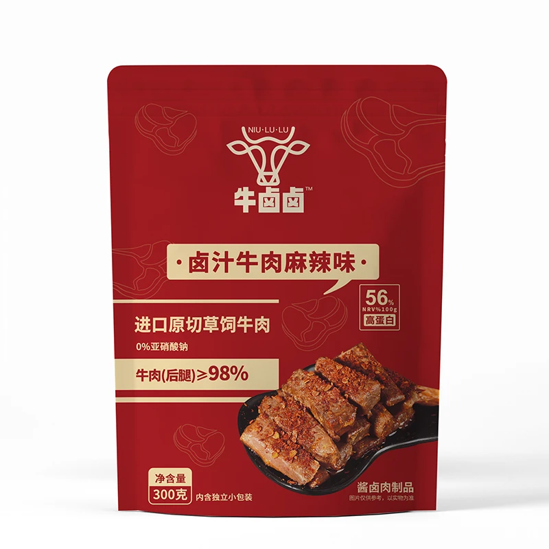 牛卤卤|麻辣卤牛肉川蜀风味进口原切牛后腿肉牛肉干零食独立小包