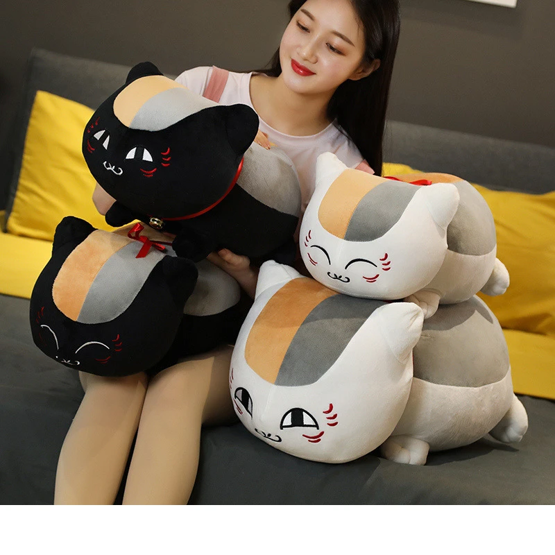 睡觉同款抱枕床上玩偶毛绒玩具猫老师可爱猫超软夏目友人帐公仔