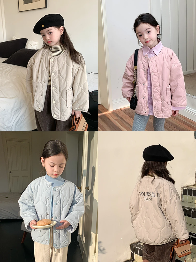 【现货已开价】春款款夹棉保暖上衣韩版宽松棉服外套潮M047