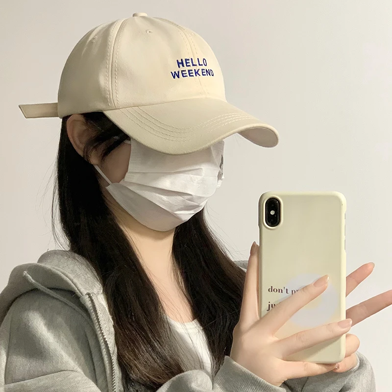 2023早秋新款 ins棒球帽情侣鸭舌帽显脸小