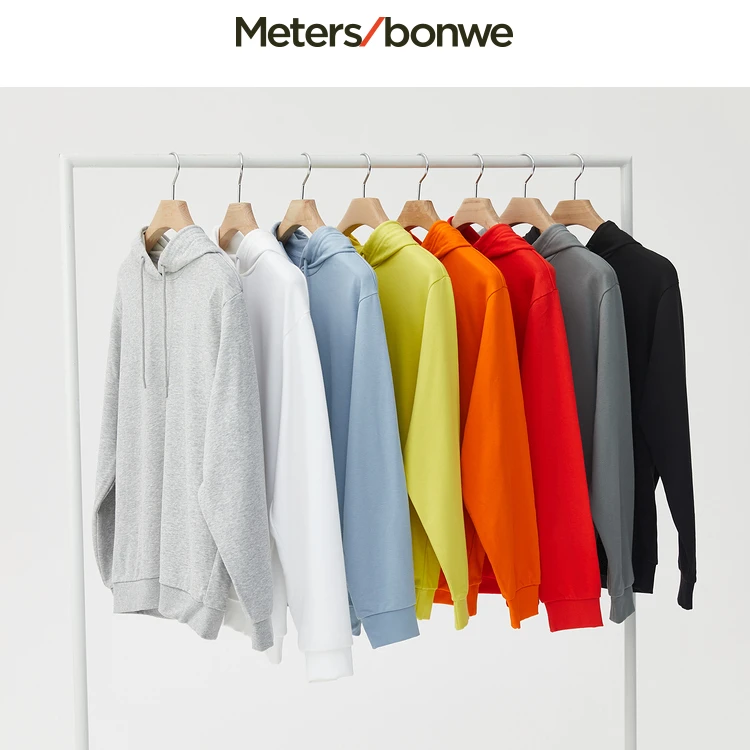 美特斯邦威卫衣男女连帽新款春秋季宽松潮流净版百搭纯色721164