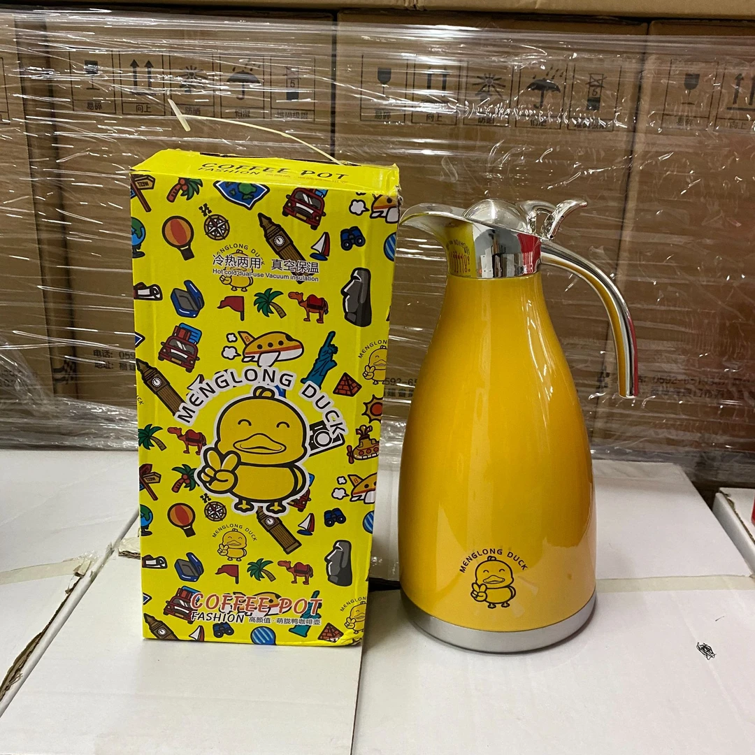 卡通咖啡壶不锈钢保温壶大容量