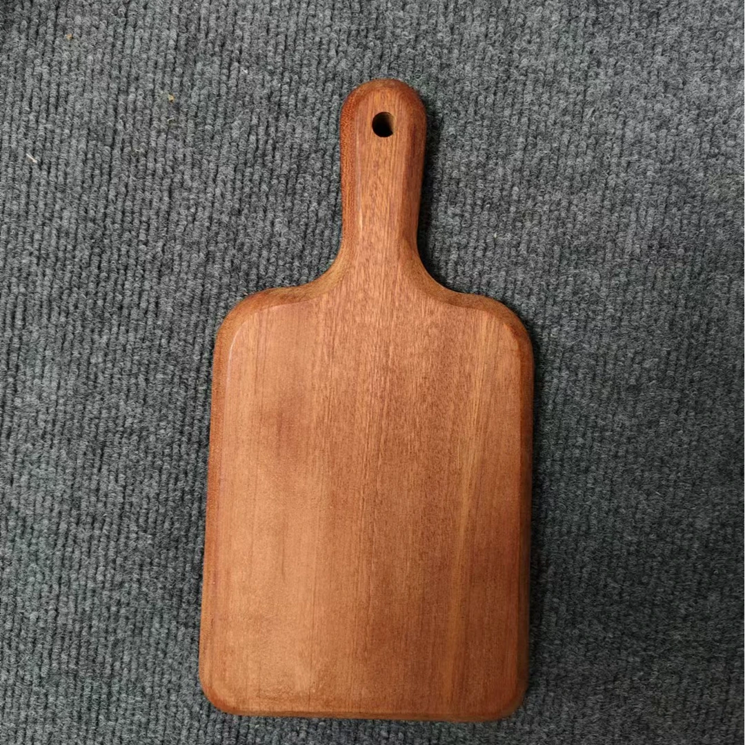 何适家居菜板实木切菜板抗菌防霉家用水果板面包板砧板乌直柄小板