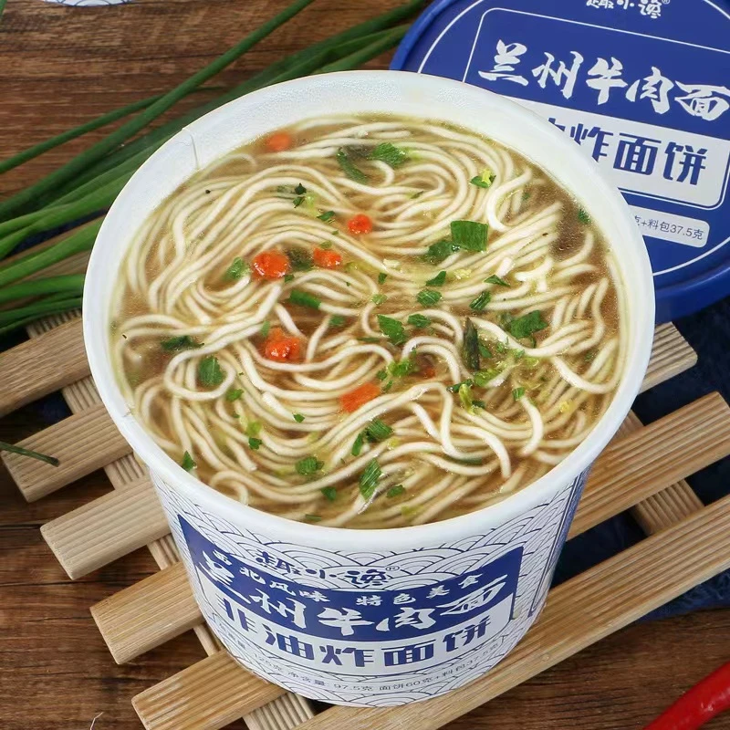 【工厂直销】趣小馋泡面整箱批发兰州牛肉拉面非油炸方便面速食桶装