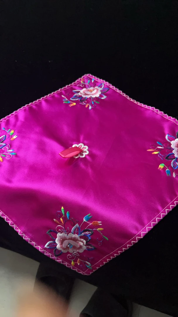 明风手绢反映掉掉手绢文字苗族盛装配饰