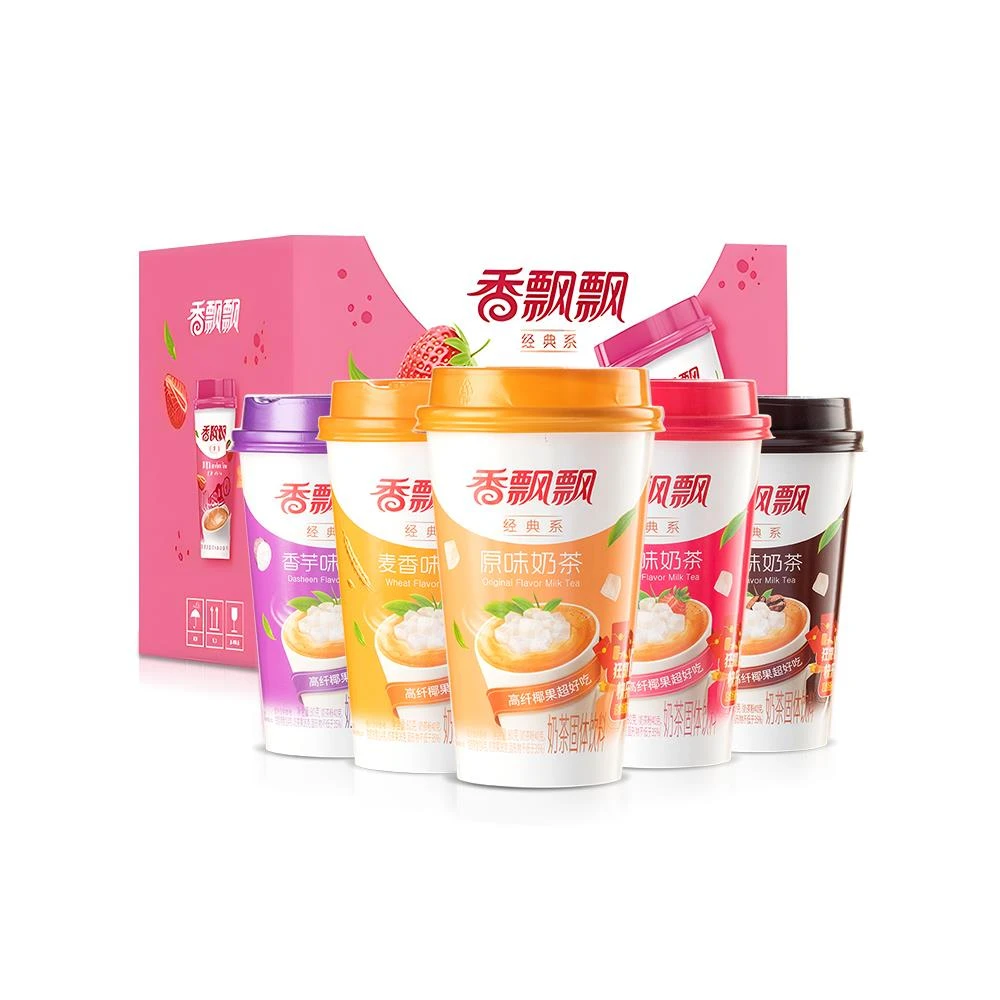 香飘飘经典原味奶茶80g*30杯特价包邮椰果早餐冲泡杯装奶茶粉饮料