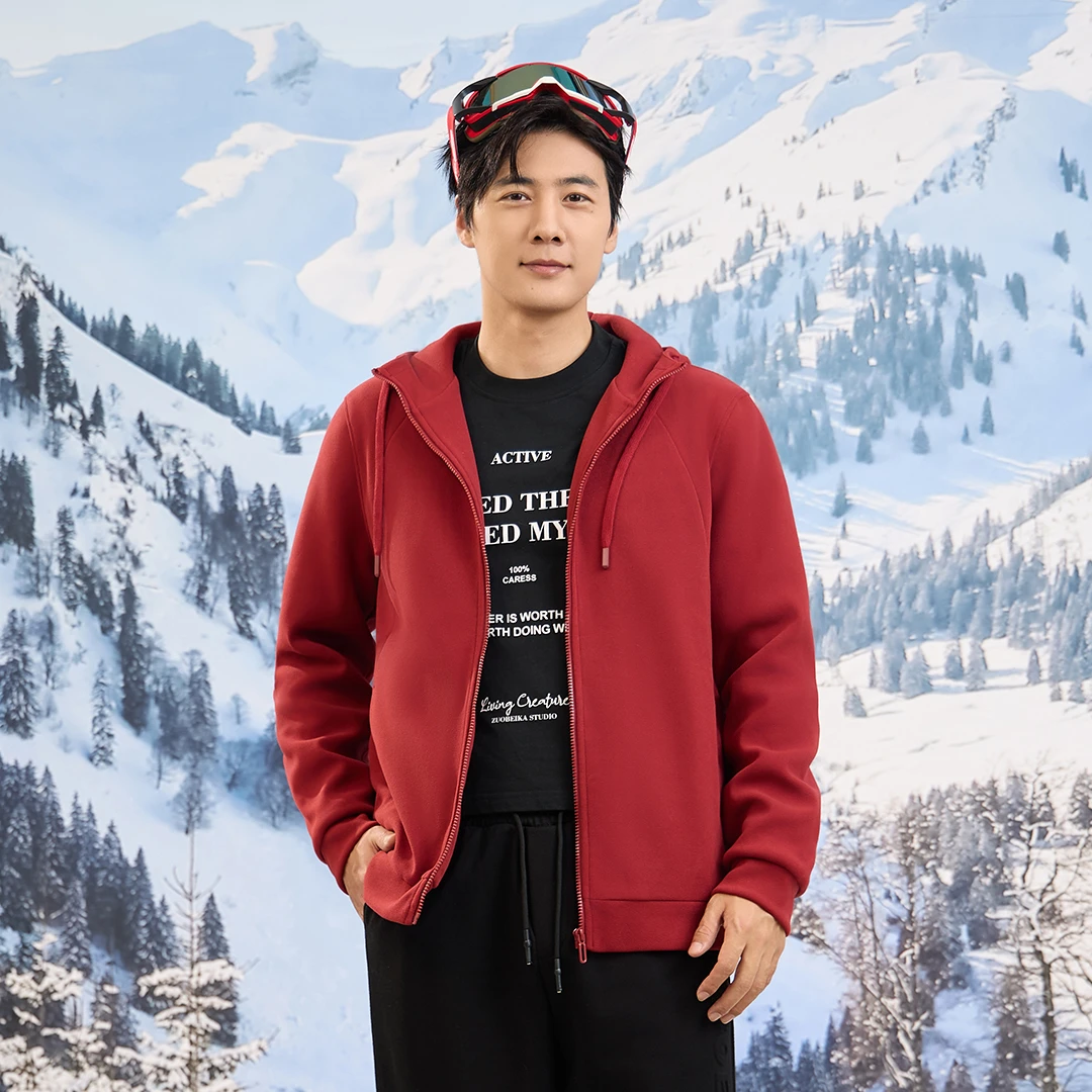 ROBINHOOD/罗宾汉仿水貂绒羽绒外套男女同款冬季情侣装运动服装