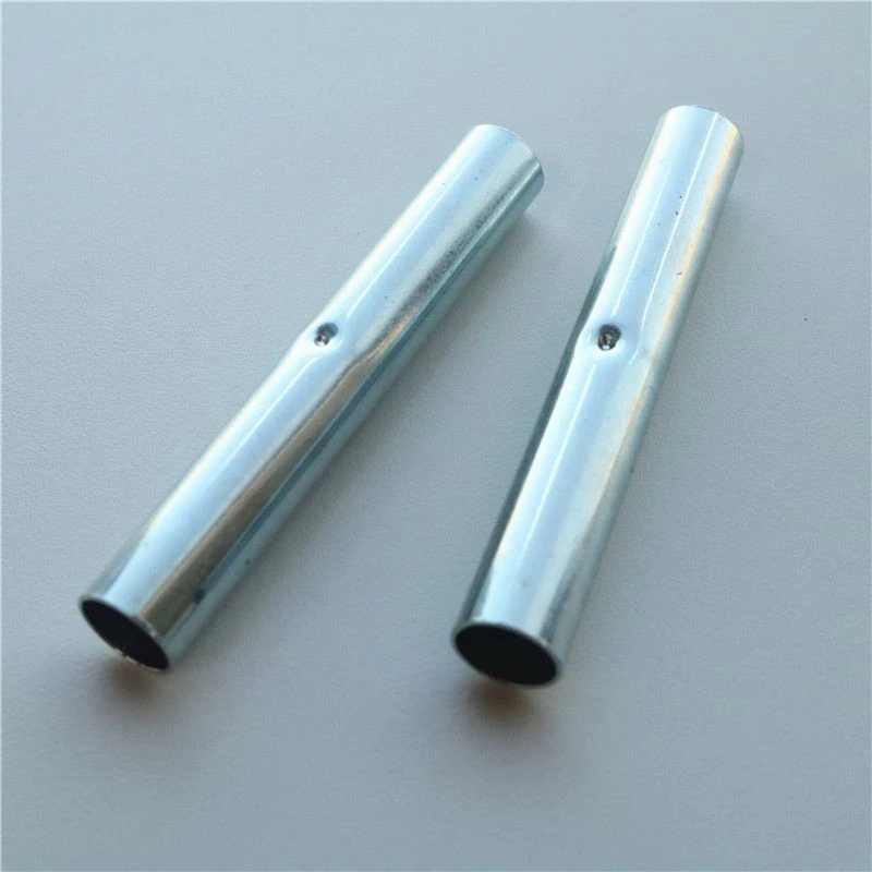 拱棚支架接长直通连接管电镀钢管内径4/5/6/8mm玻纤棒对接配件