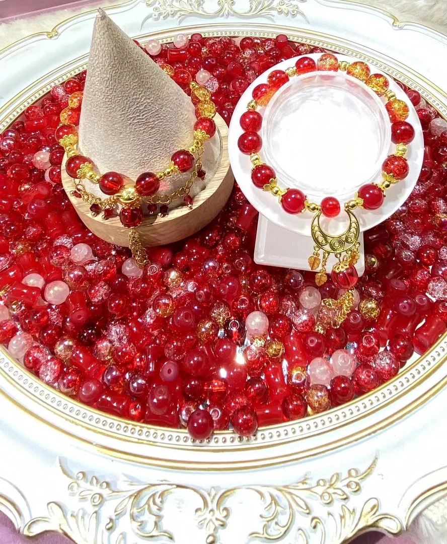 红昭愿琉璃珠珠饰品DIY混装手串手链半成品手工手作饰品方便款