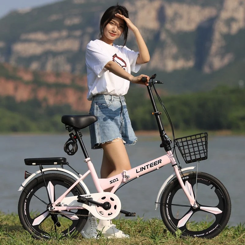 超轻家用便携方便折叠自行车中大学生车儿童自行车22寸单车男女式