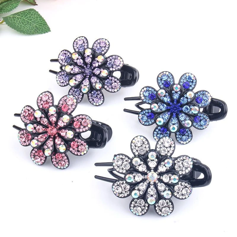 非金属亚克力发饰 三齿夹盘发头饰女韩国后脑勺大号发卡抓夹优雅