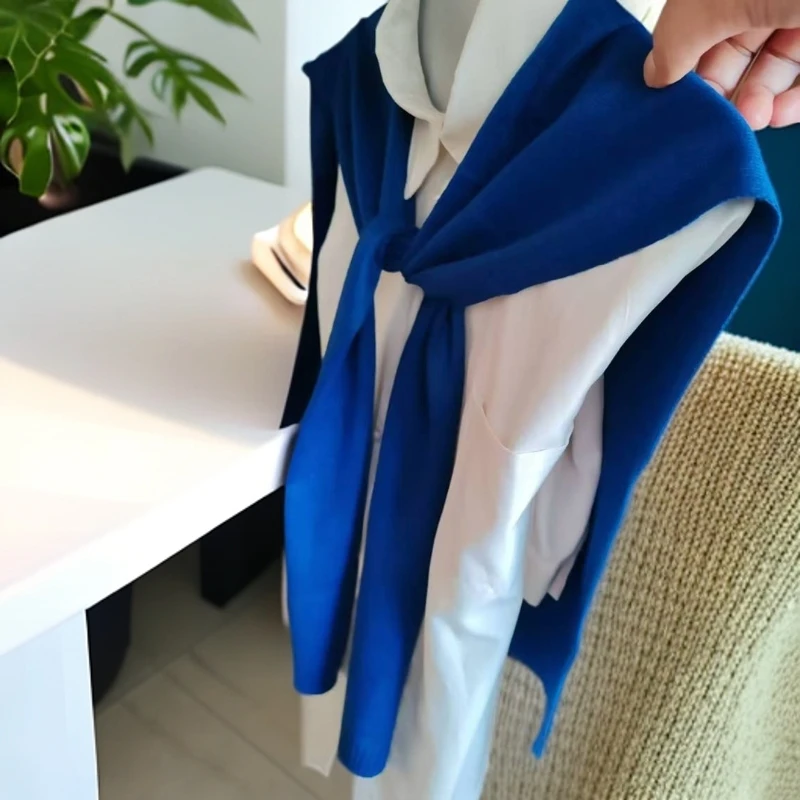 网红披肩气质针织男女护颈通用纯色秋冬时尚百搭洋气保暖简约显瘦