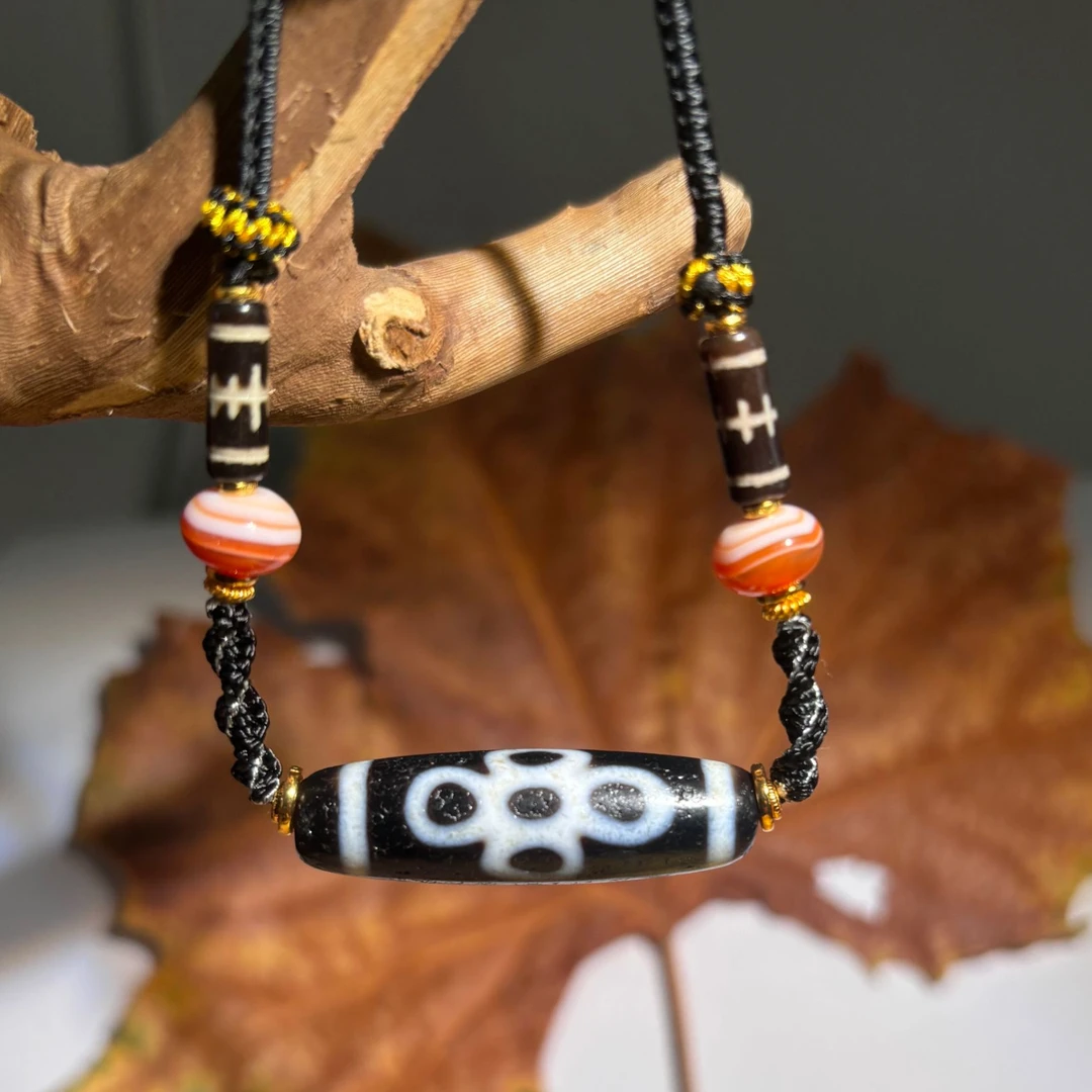 转过山 五眼闪电天珠玛瑙项链（ 拉萨直发阿里走54  ）DU241209102