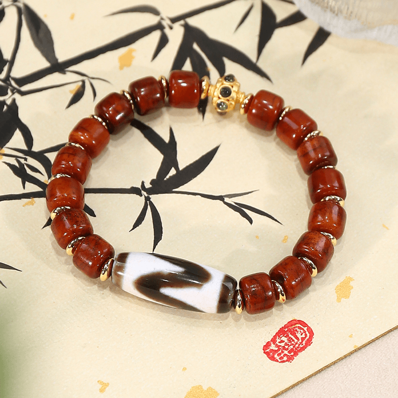 【扎西推荐款】红牛骨hy珠珠手串（拉萨直发）DU0725002