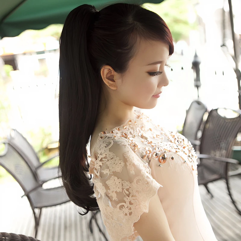 拓森假发马尾绑式长马尾女微卷发型时尚长卷发大波浪隐形蓬松自然