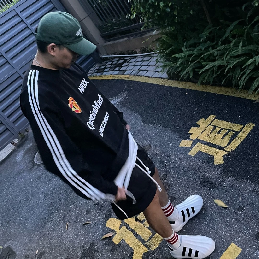 【断码福利】高版本棉感长袖T恤男士美式休闲运动街头球衣男女重磅