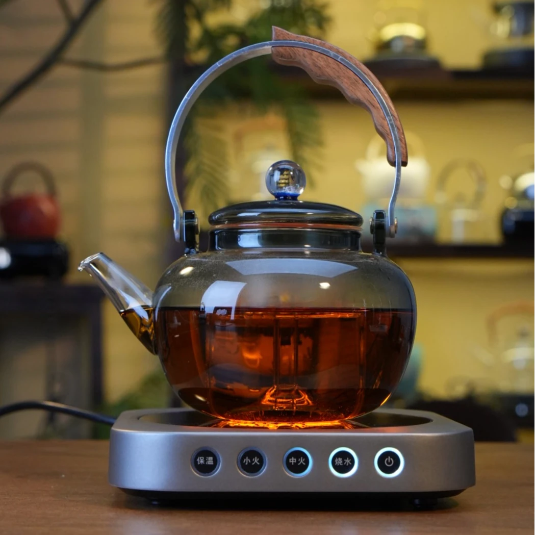 茶艺茗电陶炉超薄款耐热电陶炉煮茶炉煮茶蒸茶煮茶器