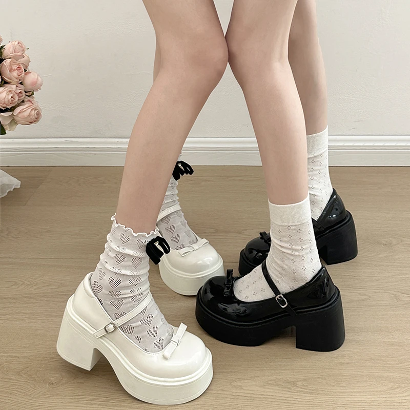 南在南方法式厚底粗高跟浅口单鞋女2025新款秋季百搭裙子玛丽珍鞋