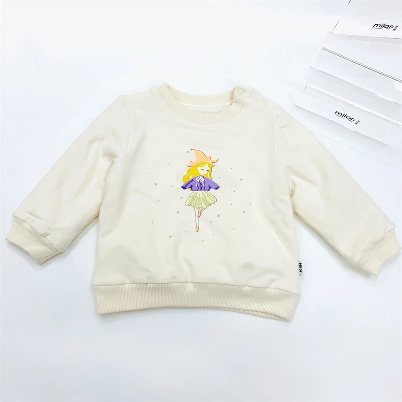 米乐熊女童加棉精灵小仙女卫衣8603