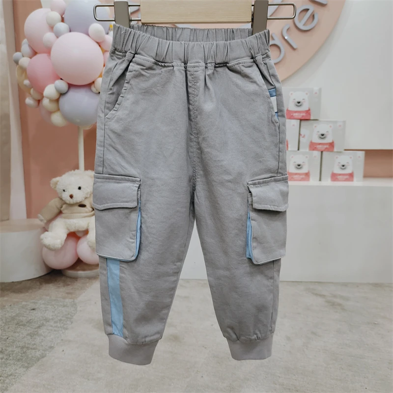 米乐熊儿童单层工装裤子W5015SA19