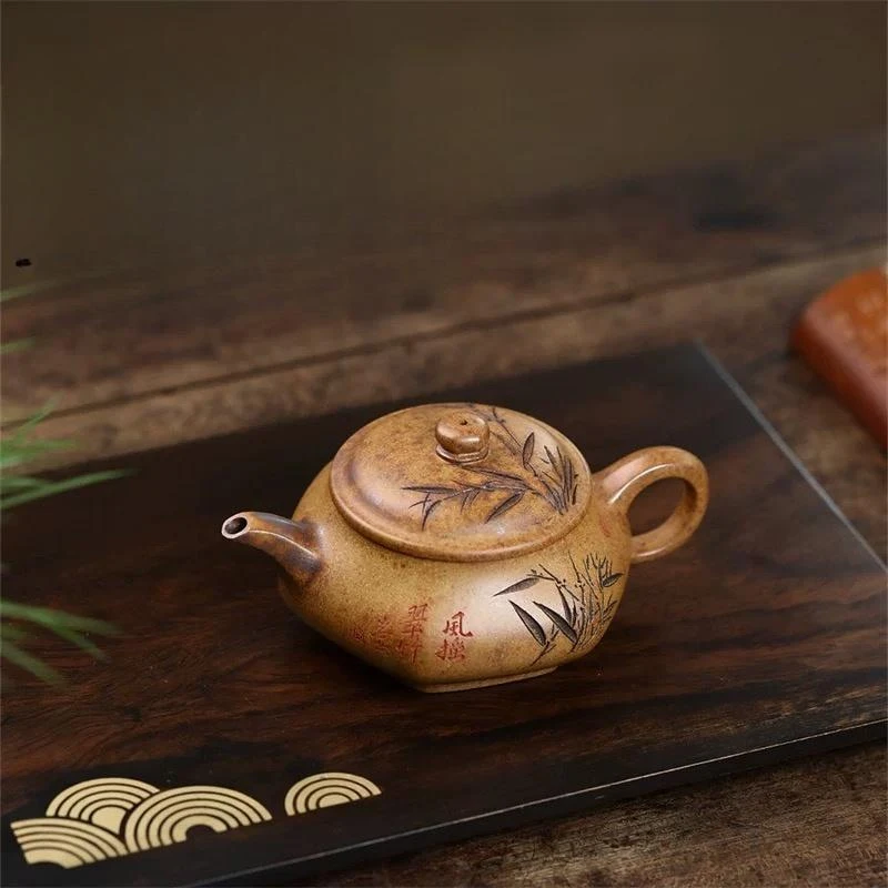 宜兴紫砂H1098李志刚龙骨金砂六方明炉