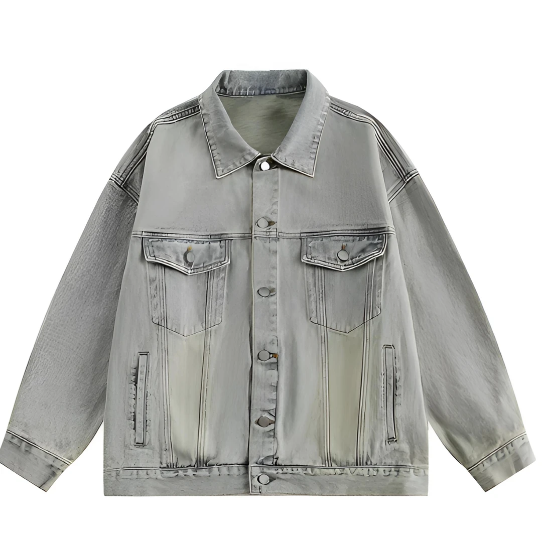 洋~S101-S150百搭春秋休闲牛仔外套潮流(在直播间下单)宽松重工