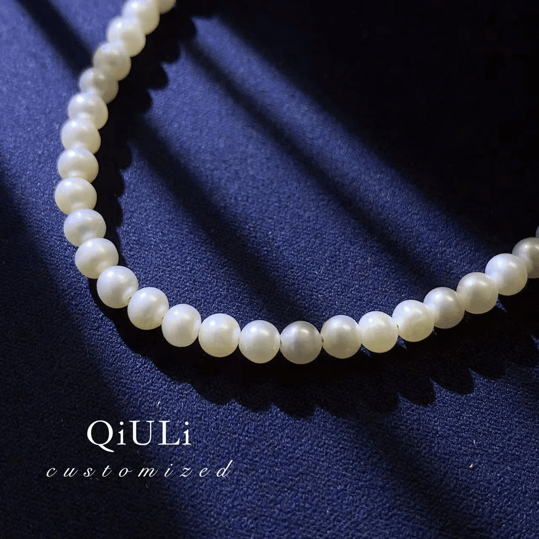 合金项链 QIULI · 可爱米粒小颗3-4珠珠项链 1h2274