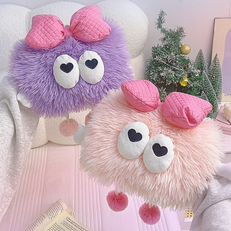 可爱毛绒怪兽热水袋充电防爆暖宝宝女生痛经大姨妈热敷电热暖手宝