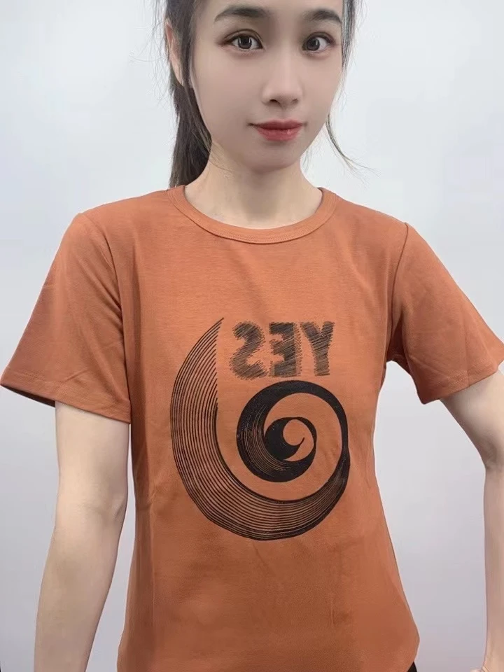 2024年新款潮流女装百搭休闲时尚爆款显瘦圆领宽松短袖t恤-ZT9926