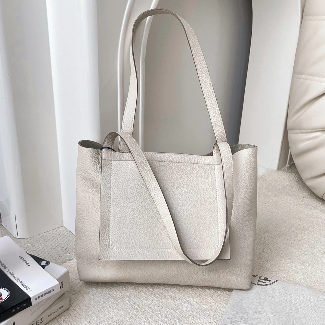 99新 Hermes/爱马仕 冰川白Cabaseiller31 z刻防尘袋JM2-6983