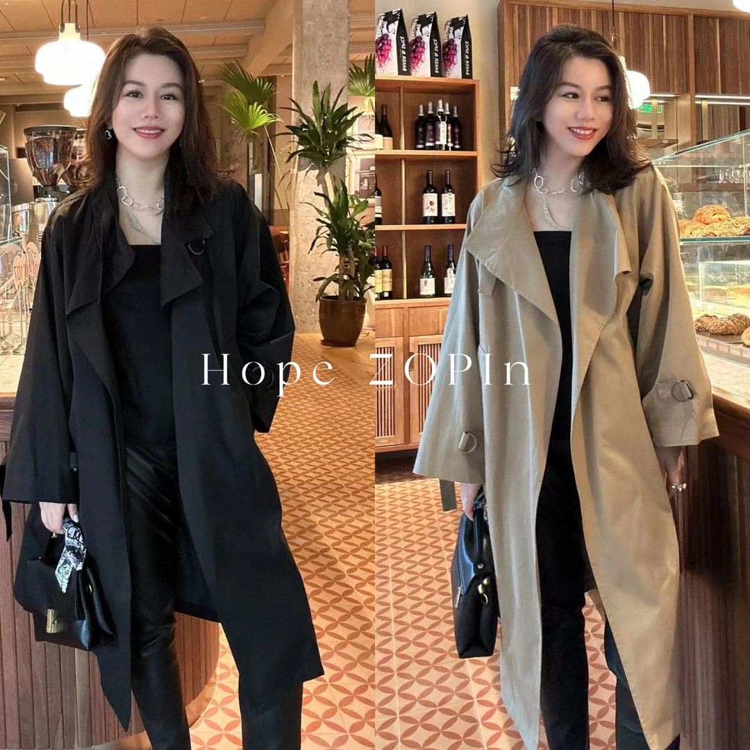 【大G精选】“英伦街头” 腔调设计感风衣秋冬双色可选