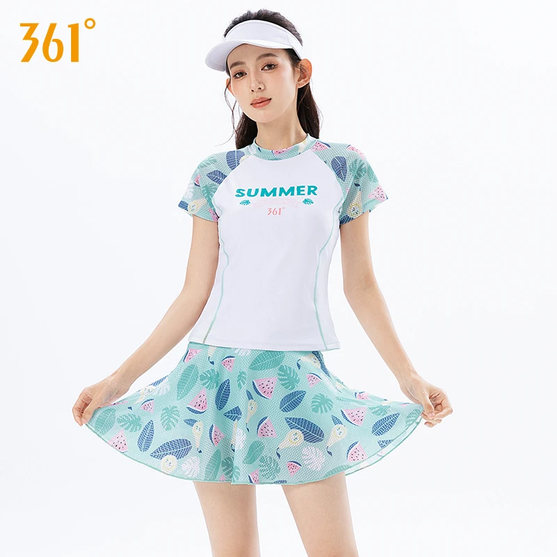 361°泳衣女款2025新款网红款分体泳衣推荐胖mm显瘦遮肉大码游泳衣