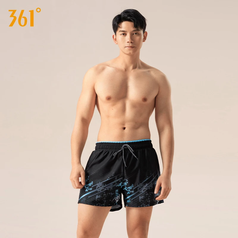 361°泳裤男款防尴尬2025新款大码温泉平角泳衣男士专业游泳装备