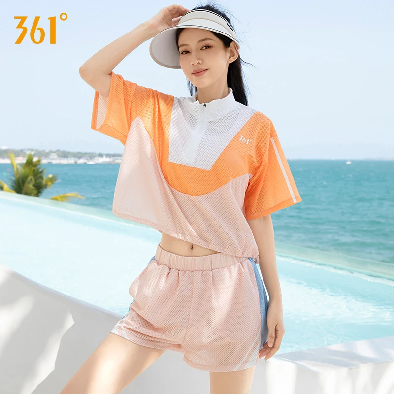 361°泳衣女款成人分体三件套保守好看高端款显瘦遮肉高级感游泳衣