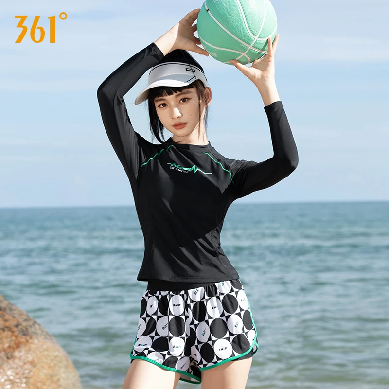 361°泳衣女保守分体游泳衣女士2025新款爆款遮肚显瘦泡温泉泳装