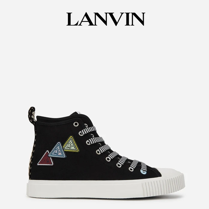 LANVIN浪凡 男女同款高帮帆布鞋
