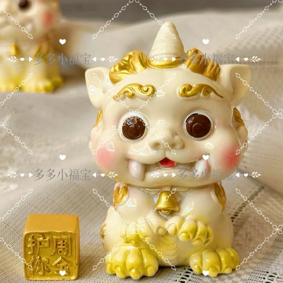 「彩绘系列」谛听摆件可爱创意摆设