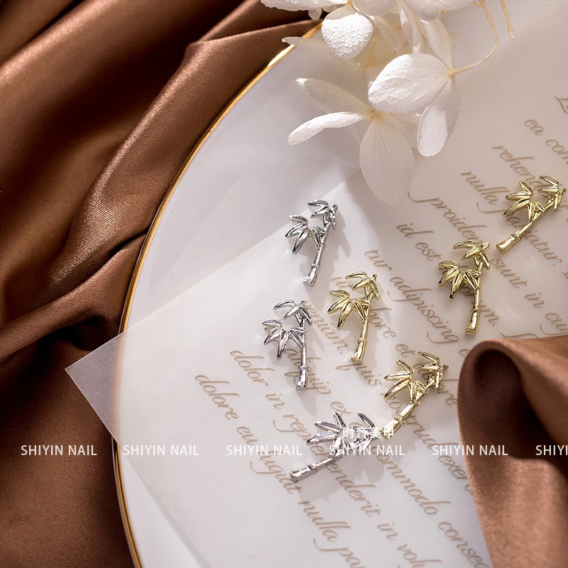 美甲合金国风竹子饰品190号-191号5颗装（非偏远地区满15包邮）