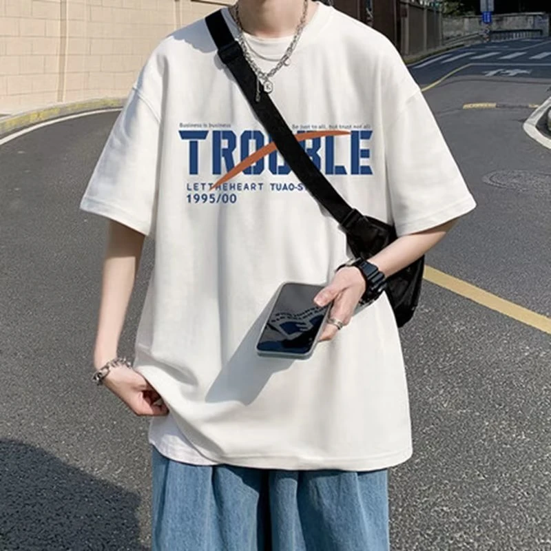 t364#面料升级短袖t恤男士夏季新款潮牌半袖体恤男款上衣潮