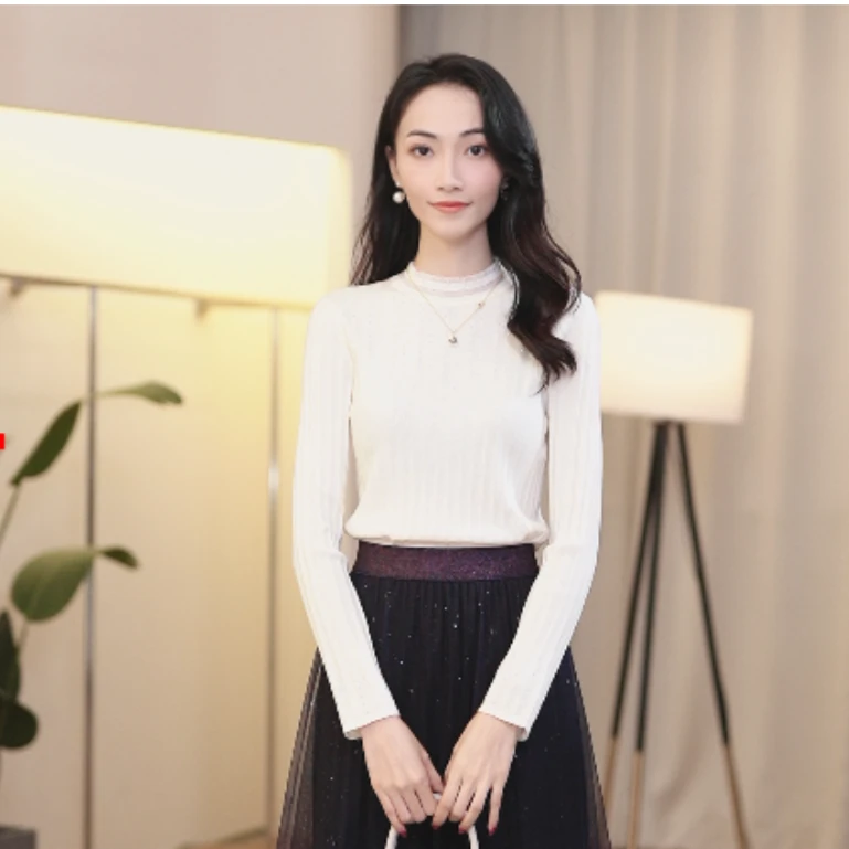 【koradior】珂莱蒂尔热力感新款百搭显瘦绵羊毛针织衫KZ02026V1