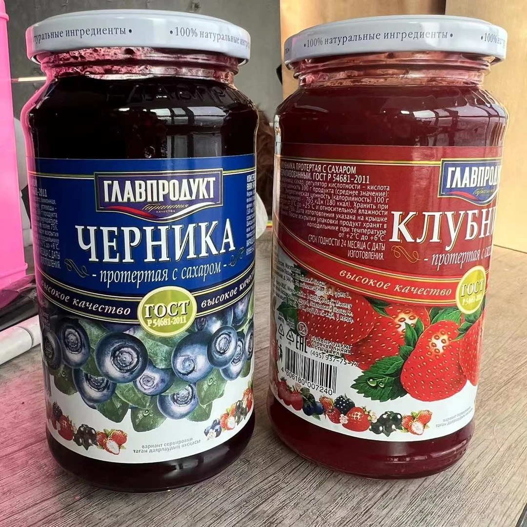 俄罗斯进口果酱瓶装500克装